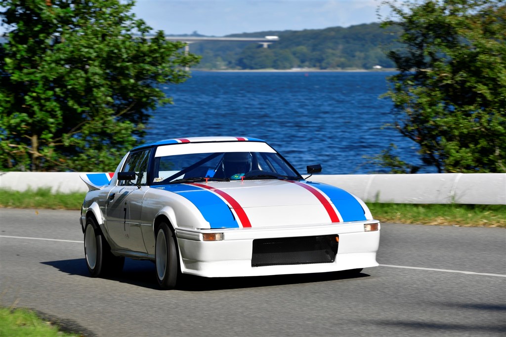 Erik Pedersen fra Børkop blev nr. 4 i Munkebjerg Hillclimb sidste år i denne Mazda RX-7 fra 1979. Kan han nå på sejrspodiet i år?
(Foto: Michael Eisenberg)